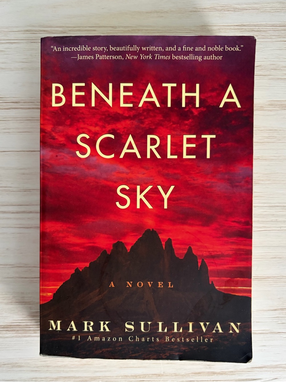 Beneath a Scarlet Sky by Mark Sullivan, Paperback